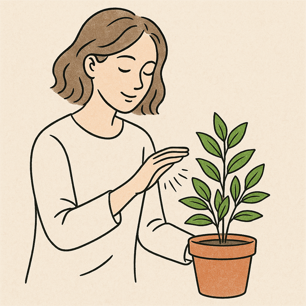 Revista 18 Ilustración Reiki en plantas